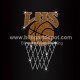 LHS Rhinestone Basketball Iron On Transfers